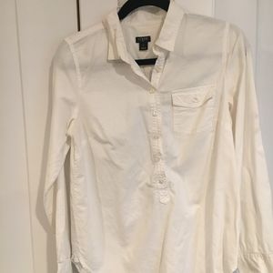 JCrew Classic White Button Down